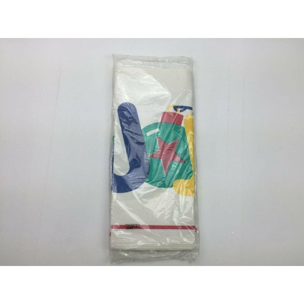 Vtg Paper Art Party Extra Large Tablecover